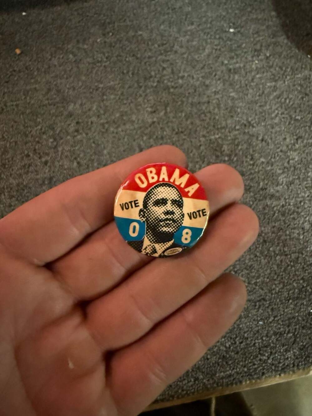 Vintage Barack Obama 2008 Presidential Campaign Pinback Button